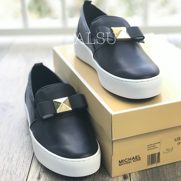 Michael Kors Aliza Slip On Black W AUTHENTIC - Picture 2 of 8
